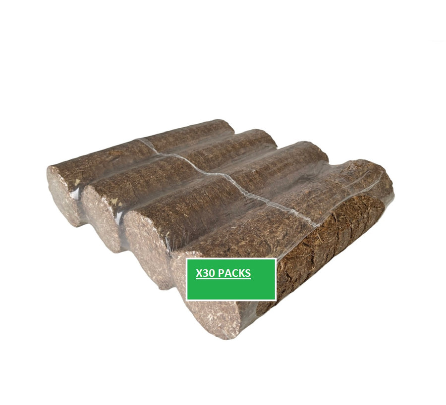 XL Long Burn Nestro Natural Wood Fuel Briquettes (30 Packs)