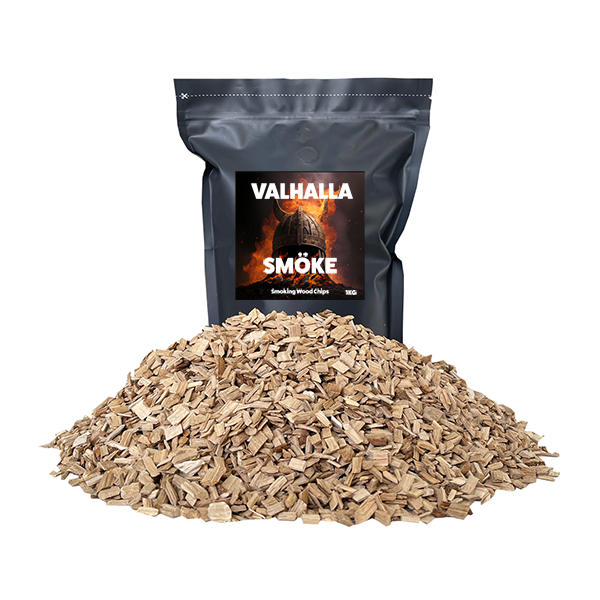 Valhalla Smoke 1KG Bags - Wood Smoking Chips - OAK