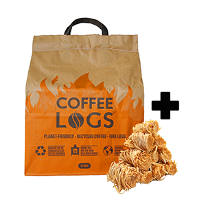 Coffee Logs - High Energy Super dry Recycled Coffee Fuel Briquettes