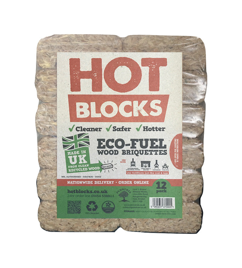 HOT Blocks - High Energy Super dry Wood Fuel Briquettes
