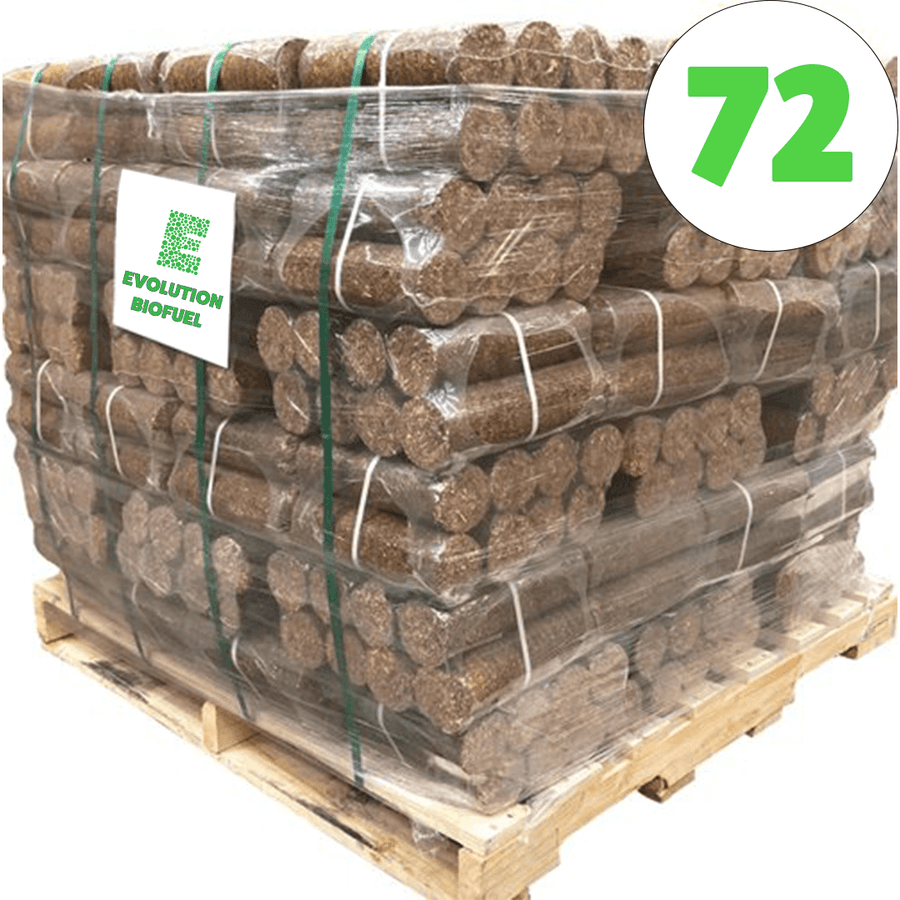 Long Burn Nestro Natural Wood Fuel Briquettes 72 packs